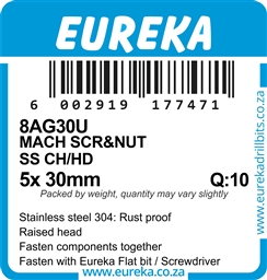 8AG30 - Machine Screw & Nut ST/ST -8AG30_label_T